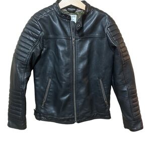 Like New - Next Direct Faux Leather Bomber Jacket - size 9